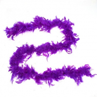 Боа шарф перо фиолетовый 1,8 м 30 гр 1 шт