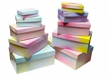 Коробка прямоугольник Градиент №3