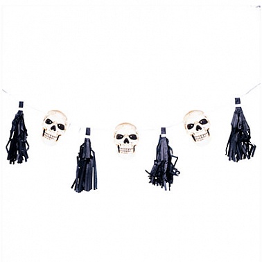 Гирлянда с кисточками HWN Череп 3м