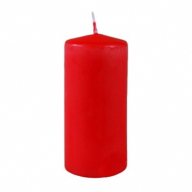 Свеча Пенёк Красная 50*115мм Любовь