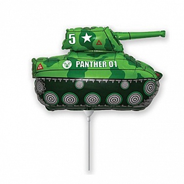 Шар Фигура Мини Танк зеленый (FM)