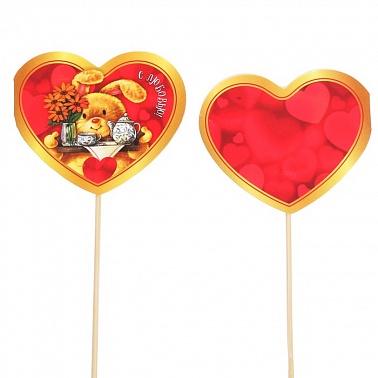 Топпер-открытка С любовью Зайка 28 см