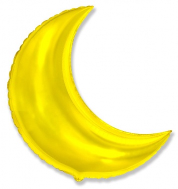 Шар фольга без рисунка Полумесяц 36" золото (FM)