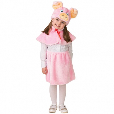 Костюм детский Свинка Бася мех юбка 110см 4-5лет