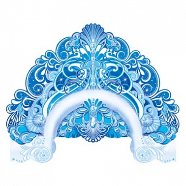 Корона кокошник бум Снегурочка