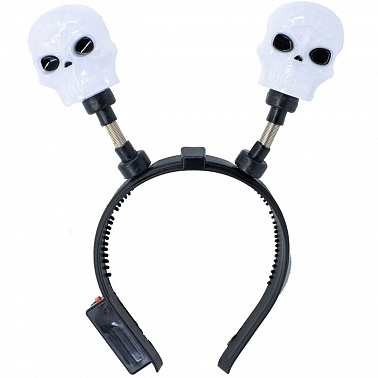 Ободок-антенки светящиеся  HWN череп 