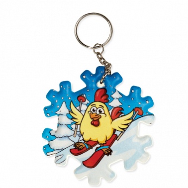 Брелок Снежинка (серия 51.55.158) 1 шт