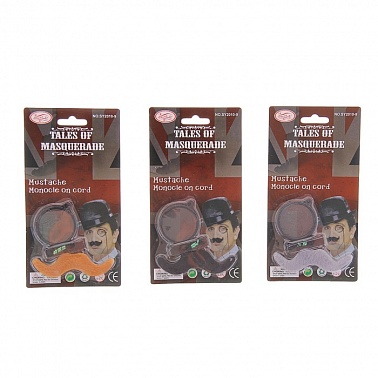 Набор усы Пенсне 1 шт 