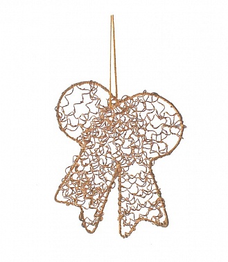 Подвеска металл Бантик 9*10 см 1 шт