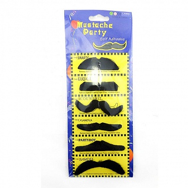 Карнавальный набор усы 6шт