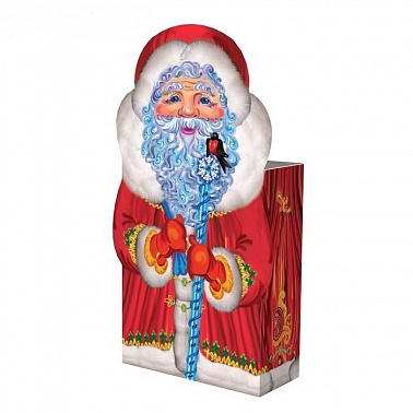 Подарочная коробка "Дедушка Мороз" большая, сборная, 14.5х6.5х19.5 см 