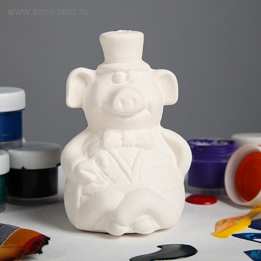 Статуэтка Свинка Мальчик гипс