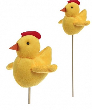 Мягкая игрушка на палочке "Цыпленок"   