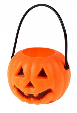 Прикол Тыква/Черная конфетница 11х9 см 1 шт