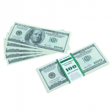 Деньги для свадебного выкупа 100 долларов ГИГАНТЫ