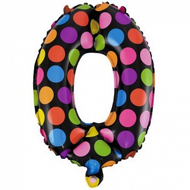 Шар Цифра 0 супер яркий 41 см