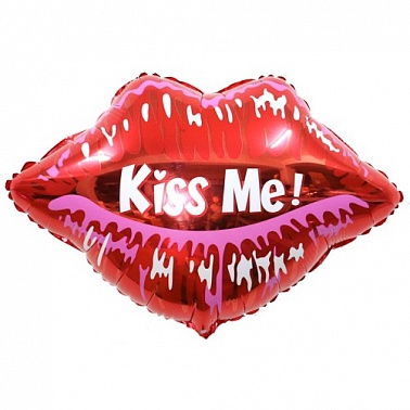 Шар фольга фигура Губы Kiss Me