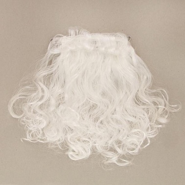 Карнавальная борода Дед Мороз На резинке 38см